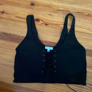 Black crop top